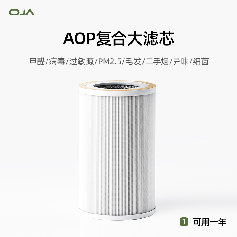 OJA【猫用空气净化器配件】复合大滤芯/恒湿滤芯/吸猫毛静电棉贴