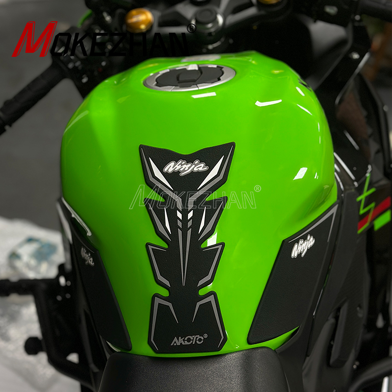 适用川崎忍者ZX4R ZX4RR改装油箱贴鱼骨贴侧贴防滑贴防刮保护车贴 - 图1