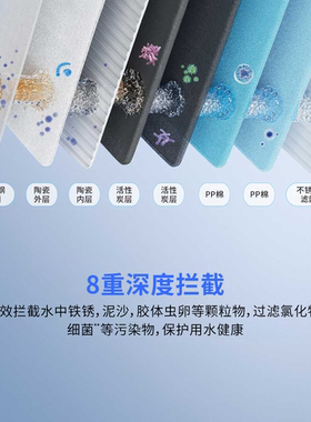 美国康丽根净水器水龙头过滤器家用直饮自来水前置超滤厨房净水机