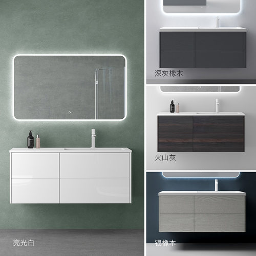 德国doporro人造石一体盆浴室柜组合卫生间洗手盆柜大尺寸洗漱台 - 图3