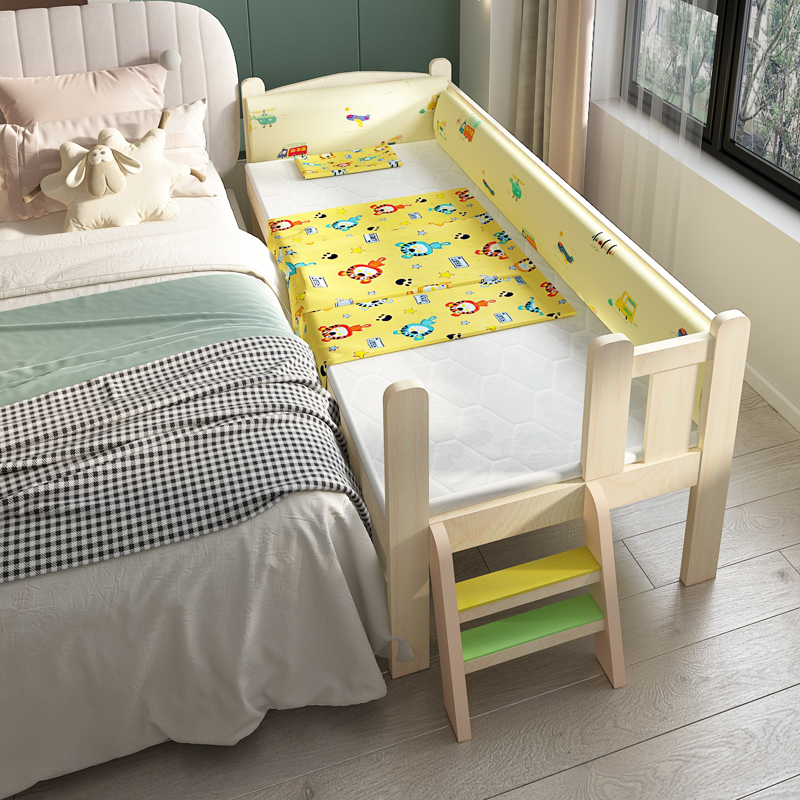 儿童床床围挡垫布宝宝婴儿拼接床床围套件软包防撞可拆洗 - 图2