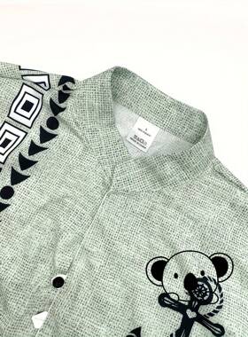 A 23931 Men's 3D print ethnic casual shirt 士 3D 印花民族