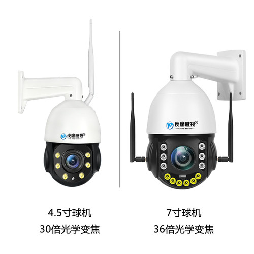 500万4g摄像头变焦巡航插卡球机无线手机监控器户外360度无死角 - 图0