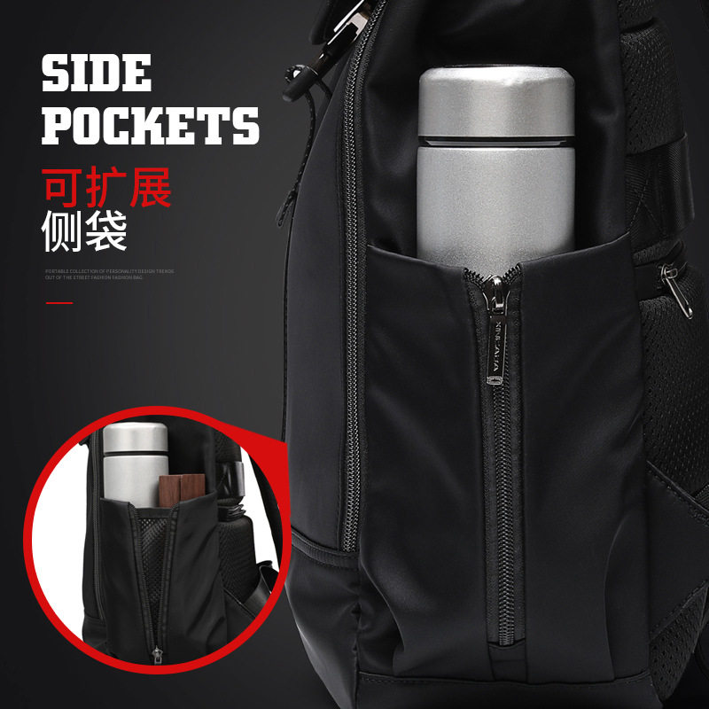 mk男2021新款时尚出差大学生电脑包 partyplus双肩背包