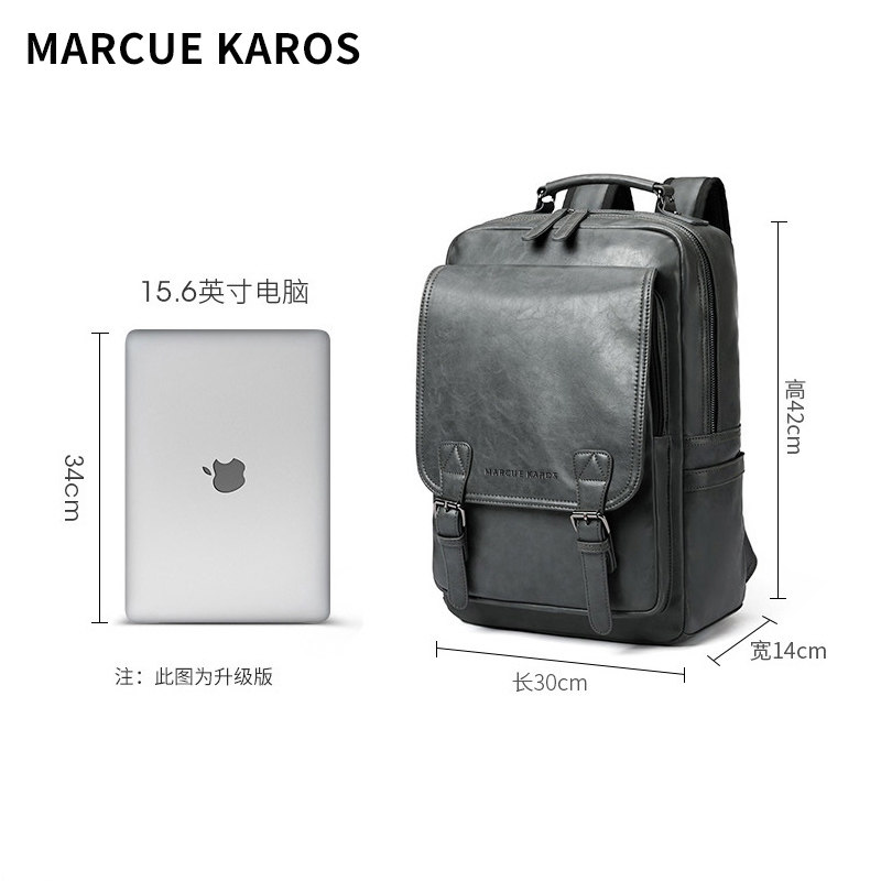 mk真皮商务2022年新款时尚双肩包 partyplus双肩背包