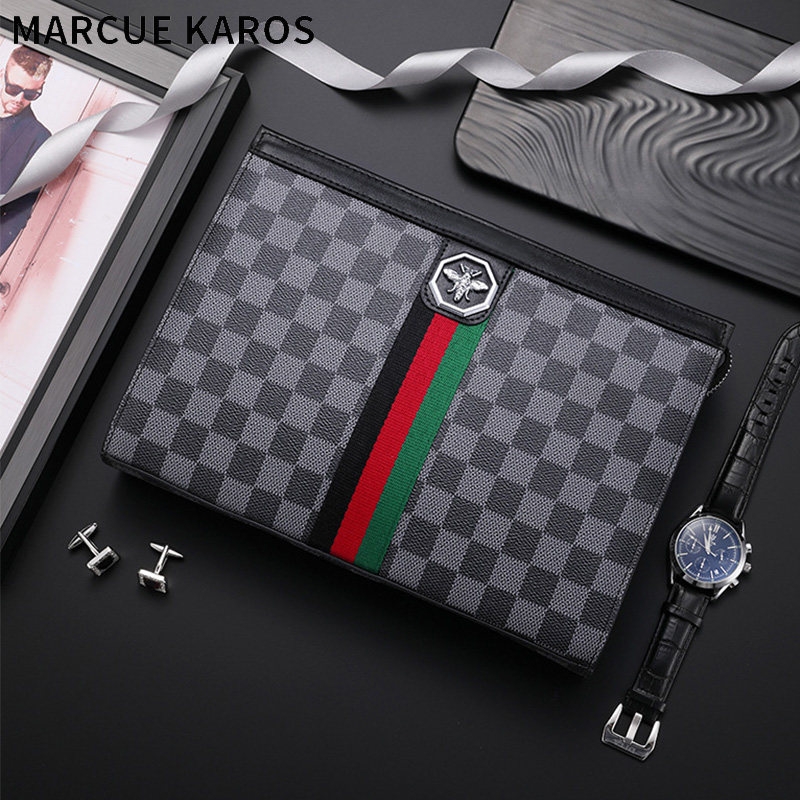 mk男士手包真皮商务休闲2021 partyplus男士包袋