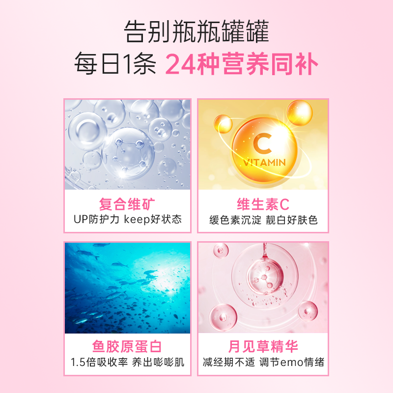 vitplus+英国进口情侣条胶原蛋白 vitplus海外复合维生素/矿物质