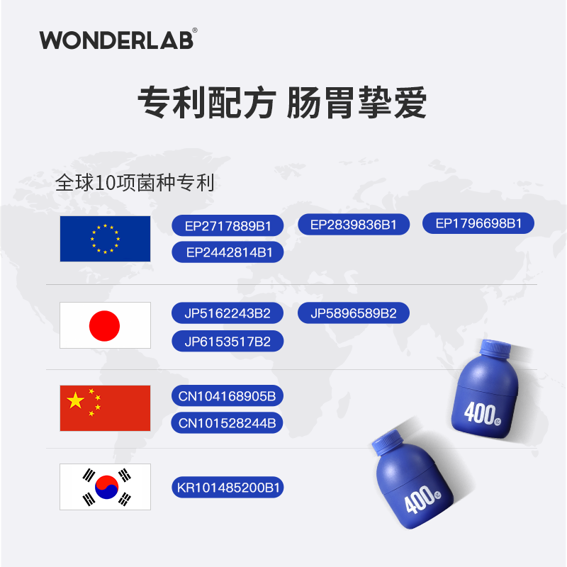 wonderlab益生菌小蓝瓶大人冻干粉 wonderlab益生菌