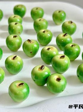 摆件绿苹果树脂苹果手串礼物配饰
