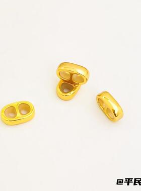 配件项链diy八字扣皮绳扣3mm