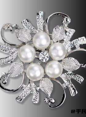 百搭日韩女士胸针丝巾扣小众开衫