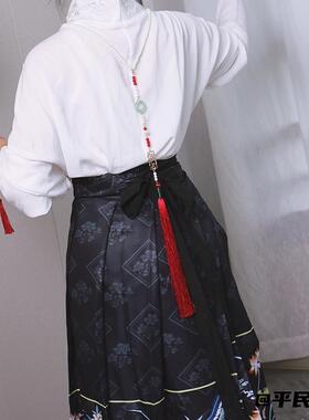 超仙蝴蝶吊坠仿珍珠渐变流苏璎珞