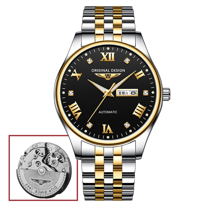 瑞士正品男士全自动陀飞轮机械表 意卡伊国产腕表