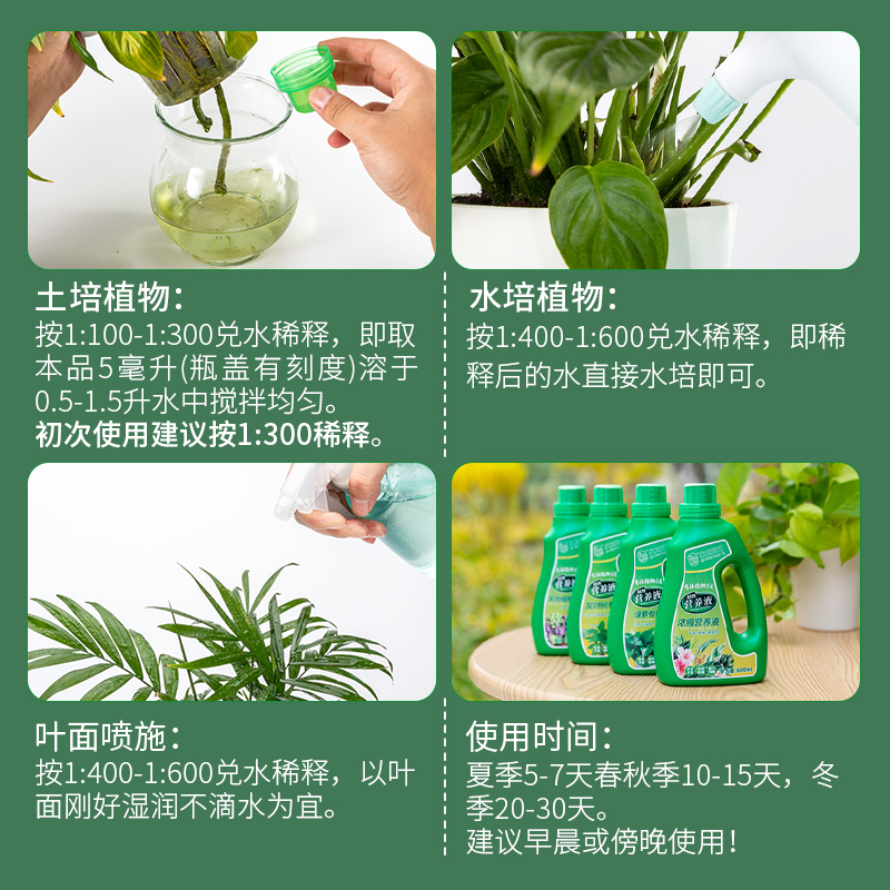 绿萝专用土养水培浓缩营养液植物通用型绿植花卉室内盆栽绿箩肥料-图3