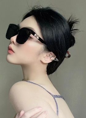 韩系简约大框太阳镜防紫外线防强光遮阳日系男女通用大脸显瘦墨镜
