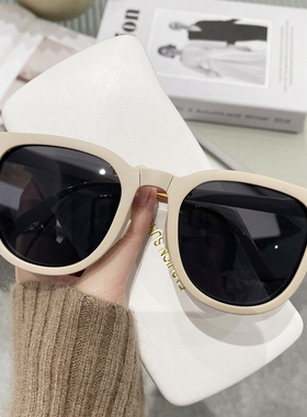 可折叠防紫外线防强光偏光太阳镜高级感防晒大脸显瘦超轻潮流墨镜