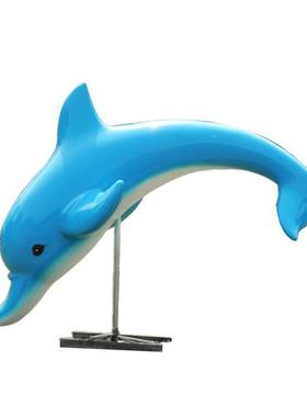 玻璃钢大型仿真海豚雕塑幼儿园房地产喷泉水池装饰海洋馆生物摆件