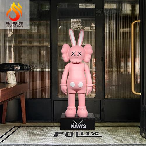 卡通芝麻街暴力熊雕塑公仔摆件家居客厅商场网红打卡落地摆件 - 图1