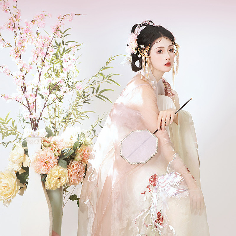 清仓现货异志阁原创改良汉服【粉黛】女款诃子裙粉色夏大袖衫仙气,淘宝优惠券,粉丝福利购,淘宝优惠卷