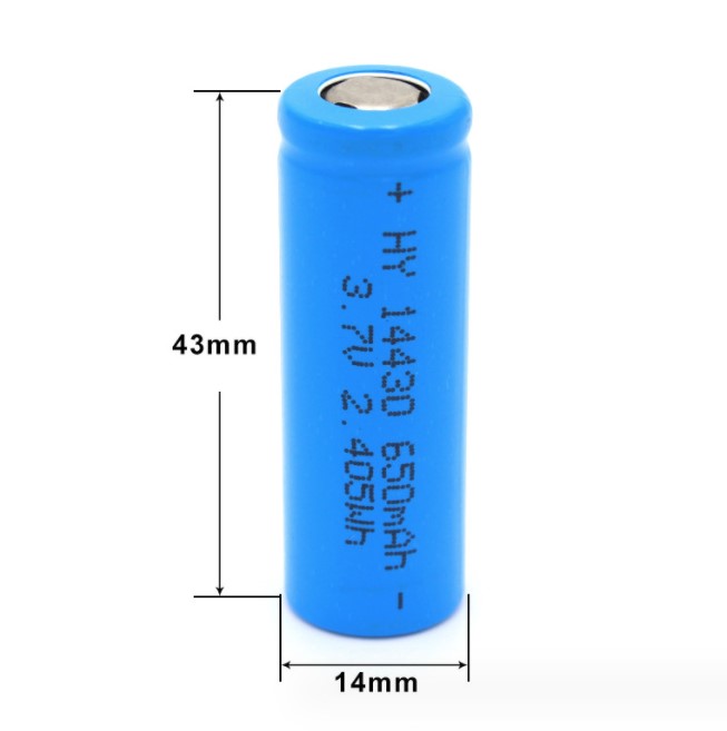 14430锂电池 650mah 3.7v阳能草坪灯具 LED应急照明灯具电动牙刷-图3