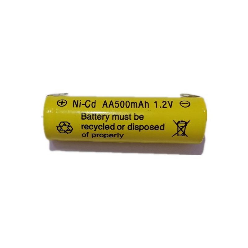 1节 5号镍镉电池 AA 700MAH 1.2V 充电电池平头带焊片电池 500mah - 图3