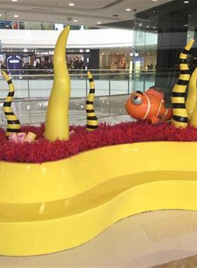 商场美陈玻璃钢座椅凳子卡通雕塑户外节日庆典大型摆件定做