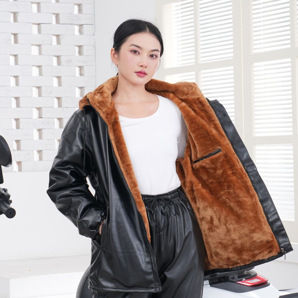 加绒加厚皮棉衣女士秋冬季骑行外卖防风宽松皮衣工作服男PU皮外套,淘宝优惠券,粉丝福利购,淘宝优惠卷