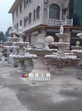 厂家供应假山流水喷泉喷泉大理石花盆花岗岩大型喷泉园林景观喷泉