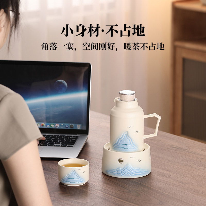 陶瓷小暖壶大容量带盖泡茶杯办公室焖茶壶家用茶水分离温茶壶茶具,淘宝优惠券,粉丝福利购,淘宝优惠卷