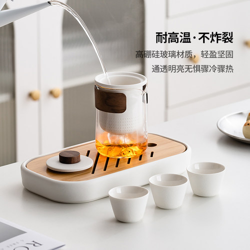 便携式旅行茶具套装户外露营随身一壶三杯2026新款一人饮快客杯 - 图3