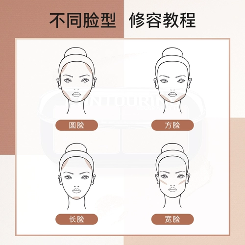 Палетка для конкурирования для тонирования, двухцветный цветовой круг, 3 шт, в коричневых тонах