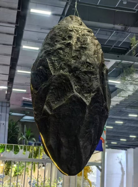 亮灯仿真石头酒店橱窗装饰悬挂