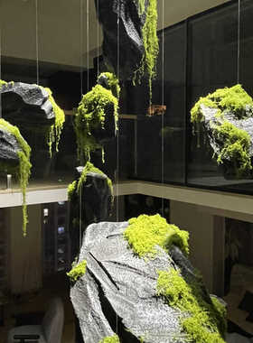 景观装饰橱窗pu石头泡沫创意