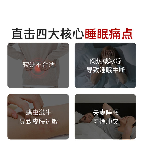 斯林百兰官方旗舰店  乳胶黄麻羊毛独袋弹簧双面 安睡双眠pro套装 - 图0