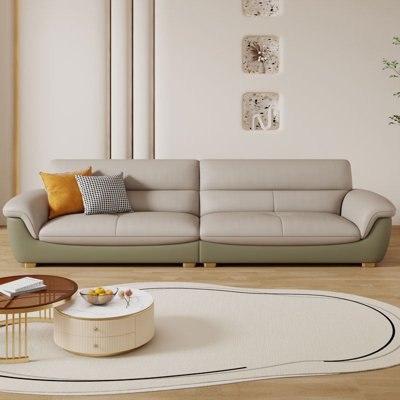 头层牛皮客厅轻奢简约现代真皮沙发 岚瑟琳皮艺沙发