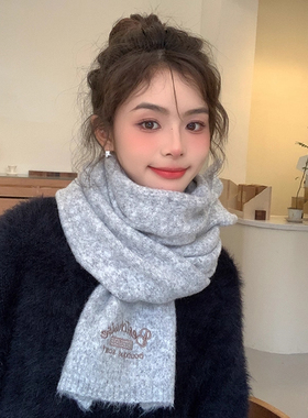 羊毛围巾2025新款秋冬季女生情侣