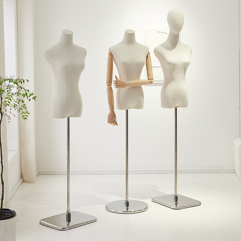 服装店女模特架子婚纱橱窗假人体模型半身女装模特道具展示架全身 - 图3