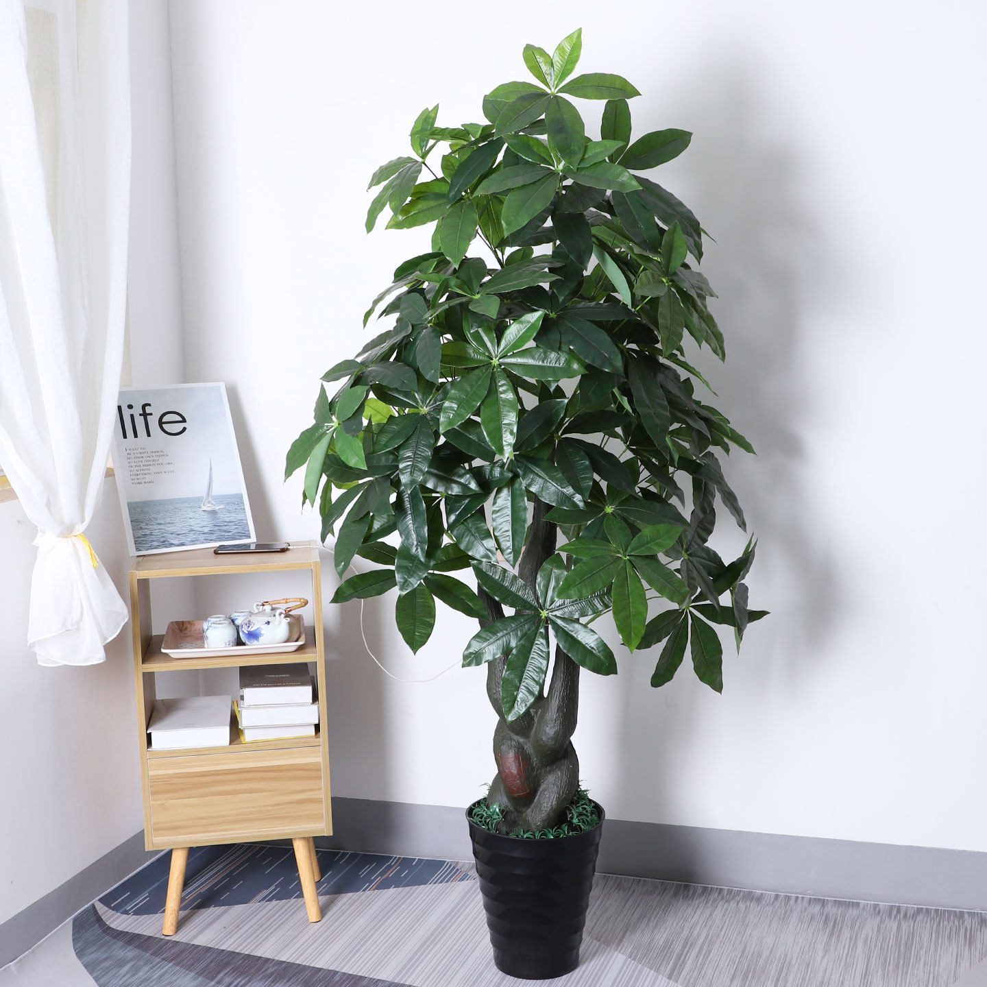 发财树仿真绿植假树客厅室内装饰落地大型仿真植物盆景栽摆件假花,淘宝优惠券,粉丝福利购,淘宝优惠卷