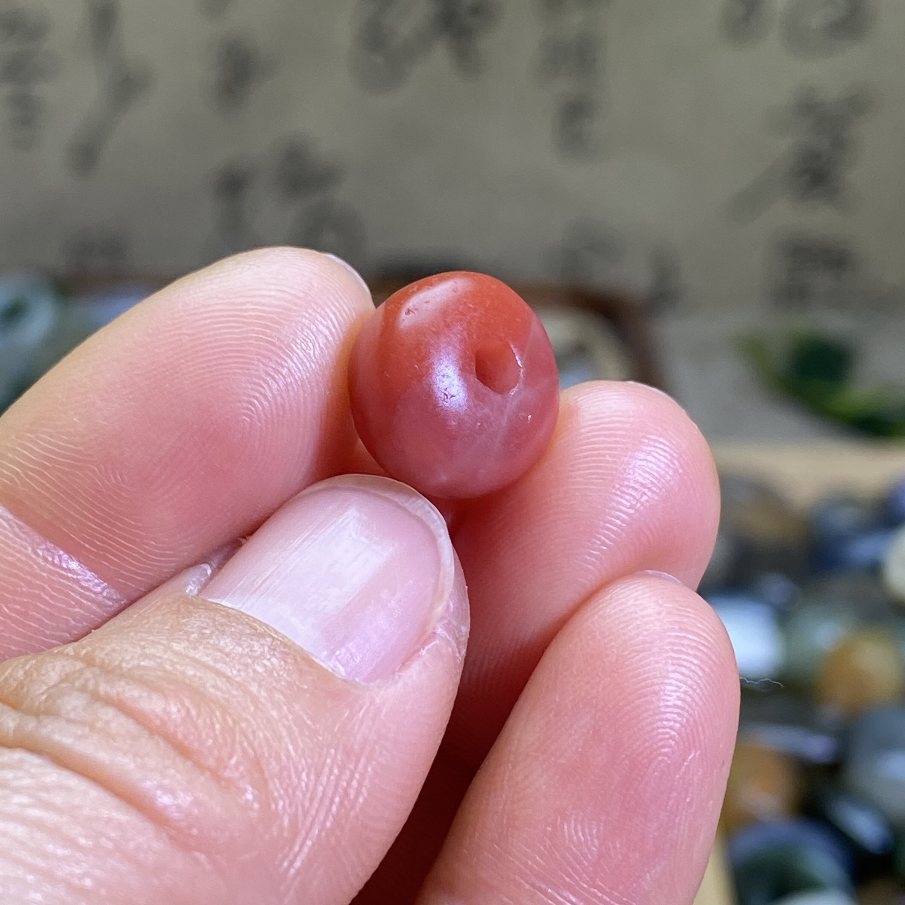 南红玛瑙玫红随型圆扣子配饰老光工艺复古风手串手链手编绳配珠,淘宝优惠券,粉丝福利购,淘宝优惠卷