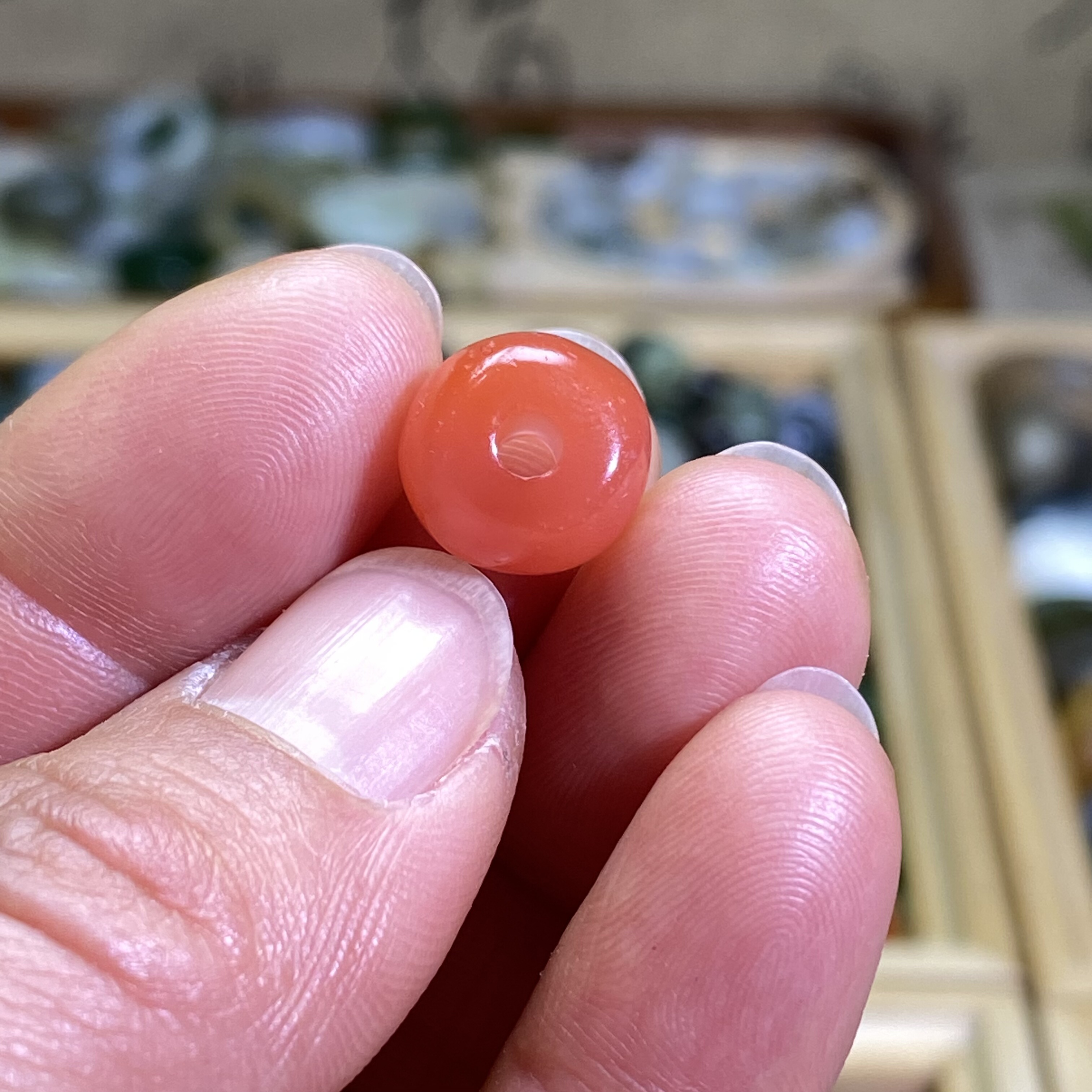 南红玛瑙随型樱桃红圆珠子配饰老光工艺复古风手编绳手链项链配珠,淘宝优惠券,粉丝福利购,淘宝优惠卷