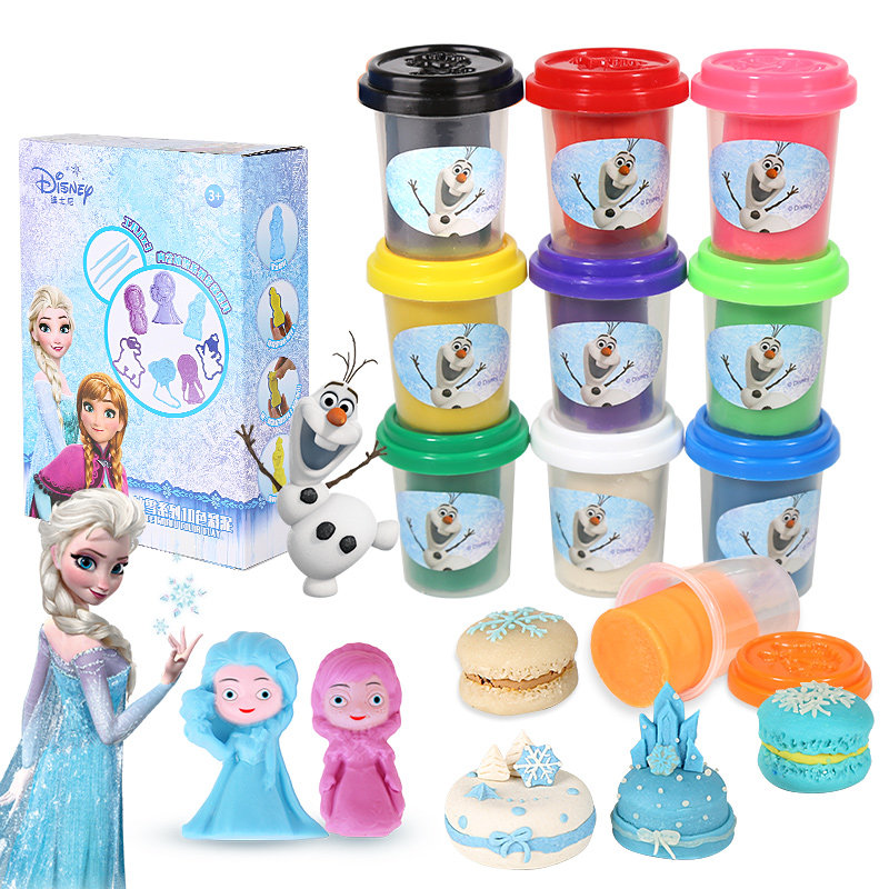 迪士尼diy套装面条机3-6岁橡皮泥 familypenguin彩泥/橡皮泥