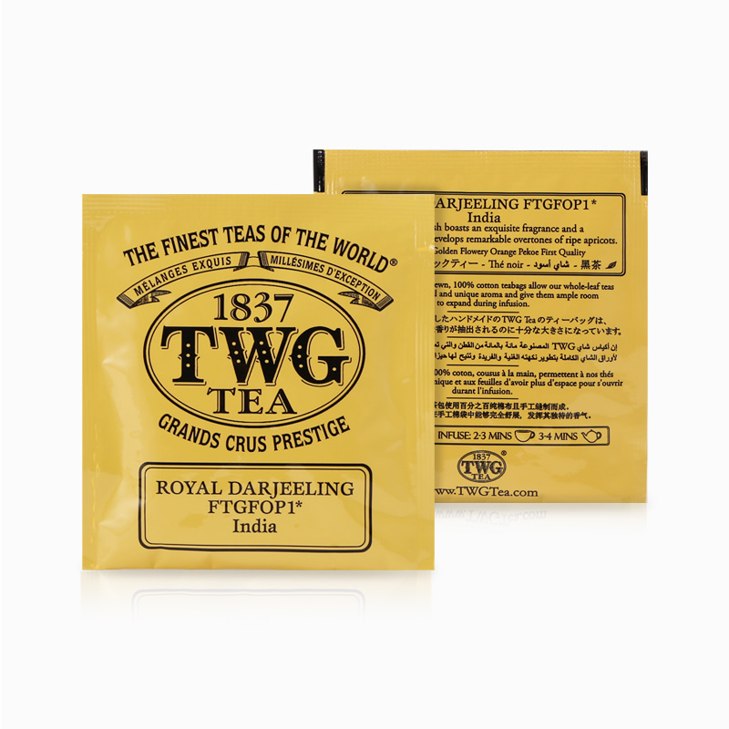 新加坡进口 手工纯棉茶包 袋泡茶 大吉岭春摘红茶 特威茶 茶 TWG 新加坡进口 手工纯棉茶包 袋泡茶 大吉岭春摘红茶 特威茶 茶 TWG