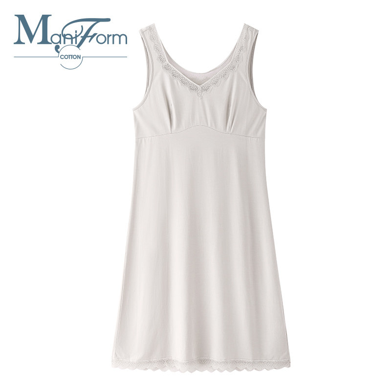 曼妮芬棉质生活莫代尔针织aw中长裙 曼妮芬棉质生活睡裙