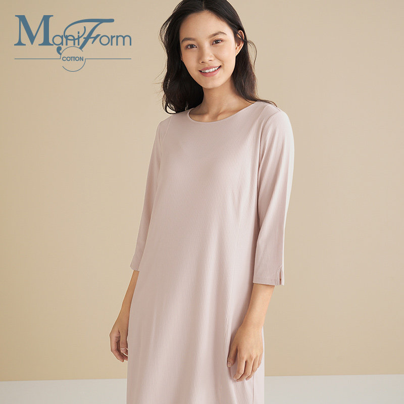 【预售】曼妮芬棉质生活棉莫连衣睡裙 曼妮芬棉质生活睡衣/家居服套装