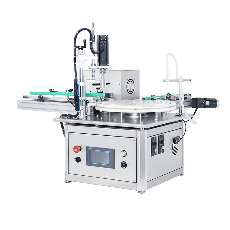 桌面式全自动蠕动泵灌装旋盖机 玻尿酸化妆液小瓶罐装压盖 - 图3