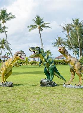 大型仿真恐龙雕塑玻璃钢商场美陈幼儿园草坪景区广场座椅龙蛋摆件