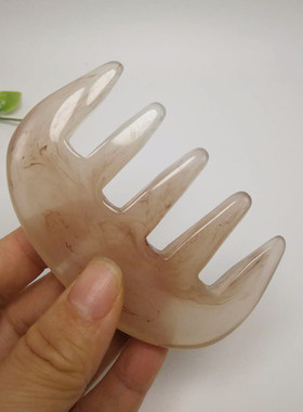 树脂蜜蜡刮痧梳子全身通用刮痧板头部生发按摩经络梳子家用防静电