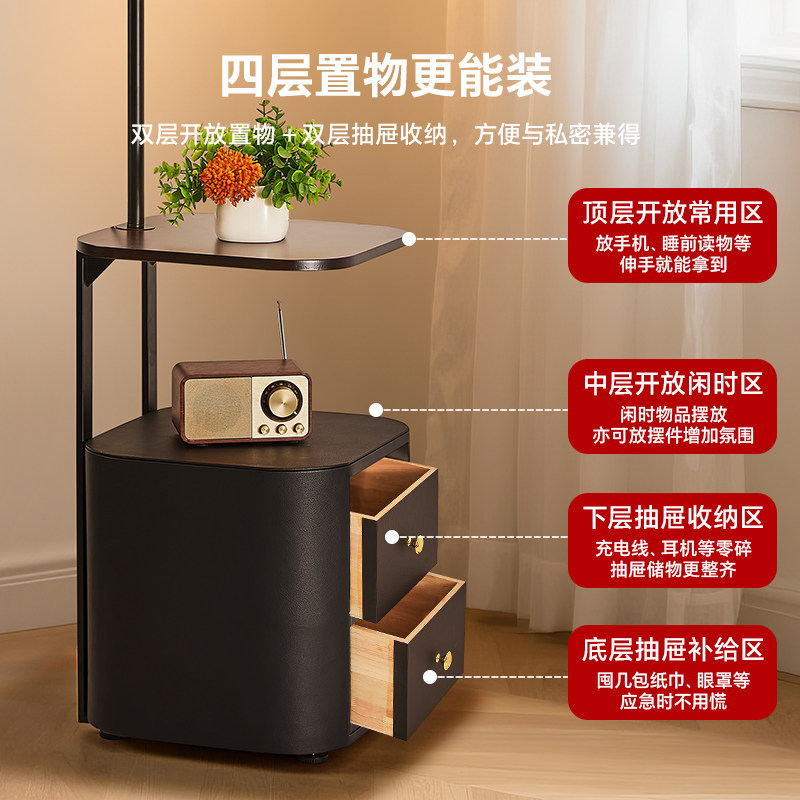 卧室床头柜台灯中古风落地灯客厅沙发旁氛围感茶几美式复古柚子灯,淘宝优惠券,粉丝福利购,淘宝优惠卷