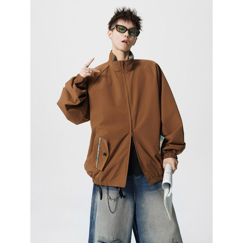 MPstudios原创男装SHIJOIN时有whichone美式复古宽松格子夹克外套 - 图3