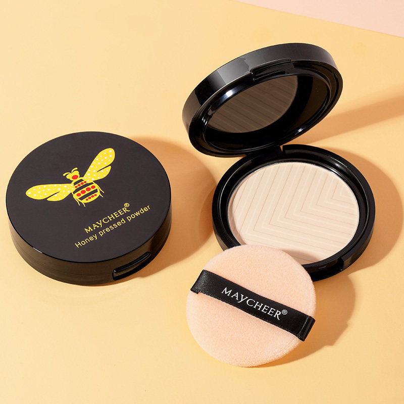 正装美茜儿蜂蜜柔光提亮带定妆粉饼 maycheer美茜儿粉饼